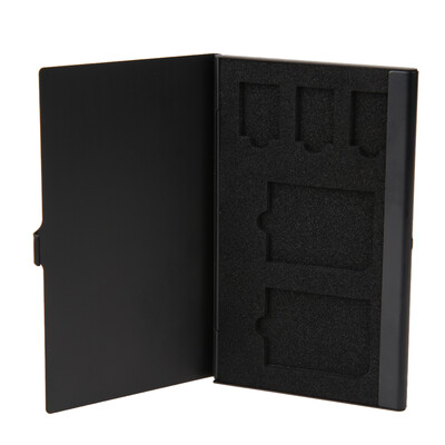 

Monolayer Aluminum 2 SD 3TF Micro SD Cards Pin StorageBox Case Holder