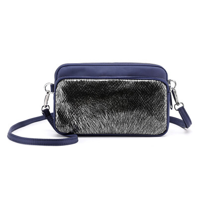 

Multi-layer one-shoulder inclined bag Korean version nylon Oxford fabric waterproof 100-band sequined lady bag portable bag