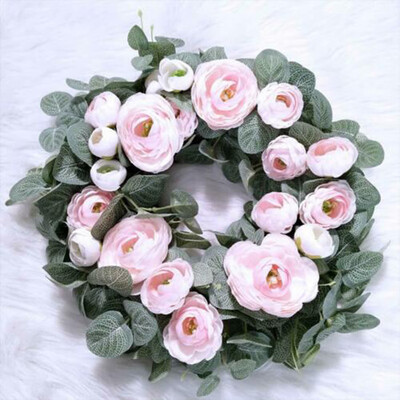 

Artificial Eucalyptus Garland Faux Plastic Leaf Greenery Wedding Decor Hanging