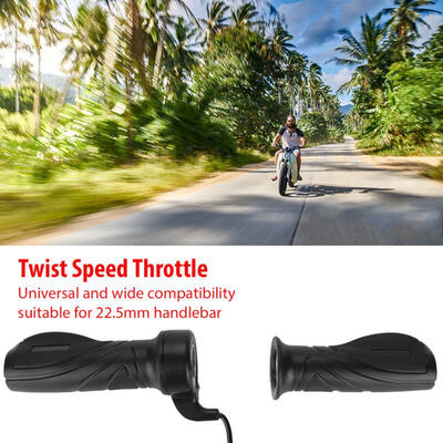 

Greensen 1 Pair Universal Electric Bike E-bike Scooter Twist Speed Throttle for 225mm Handlebar