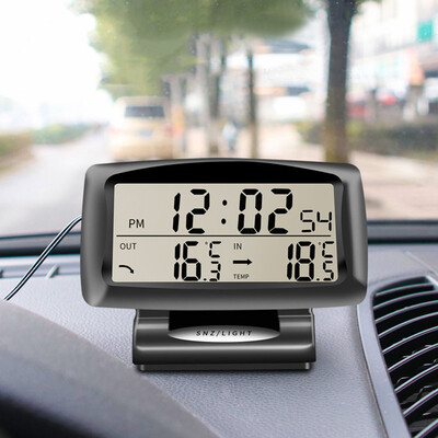 

Tailored New 2 in 1 Car Auto Thermometer Clock Calendar LCD Display Screen