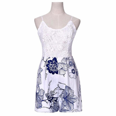 

Summer Women V-Neck Rompers off Shoulder Elegant Bodycon Jumpsuit Playsuit Romper