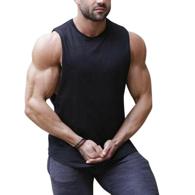 

Gym Mens Muscle Sleeveless Tank Top T-Shirt Bodybuilding Sports Fitness Vest