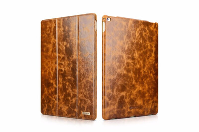 

Icarer Oil Wax Genuine Leather Case For iPad pro 129"Retro Leather Flip Cover For iPad Pro 129 inch High Quality Business Case