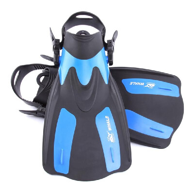 

WHALE Adult Short Snorkeling Swim Fins Flippers with Adjustable Heel Water Sports