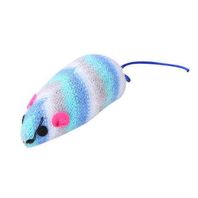 

Fashion Funny Cat Toy Pet Bite Resistant Chew Plush Doll Colorful Cute Fish Mouse Molar Toy For Cat Kitten