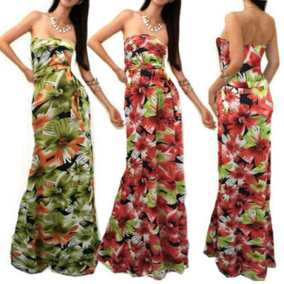 

Women Sexy Summer Dress Boho Maxi Long Evening Party Dress Beach Dress Sundress