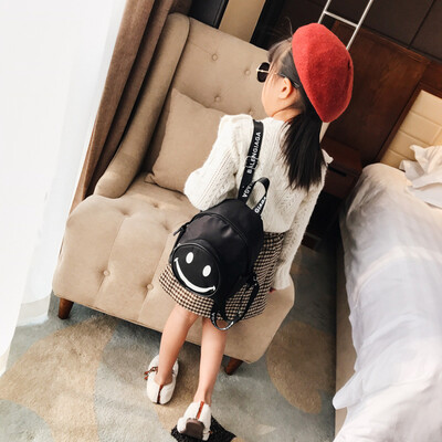 

Tailored Student Boys&Girls Kids Cartoon Smiling Face Backpack Toddler School Bag