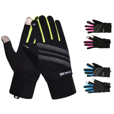 

AONIJIE Outdoor Sports Men Women Gloves Warm Windproof Cycling Running Hiking Motorcycle Full Finger Touch Screen Gloves