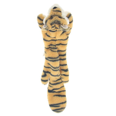 

No Stuffing Plush Dog Gnawing Toys Stuffless Tough Teething Squeaky Animal Toys