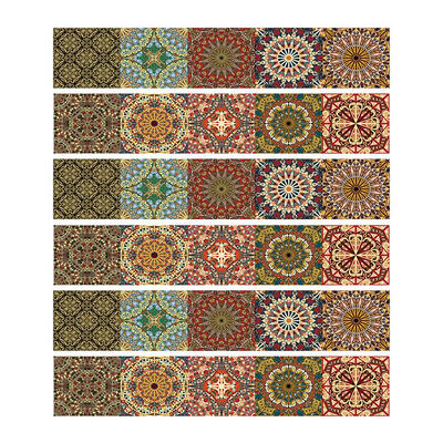 

6pcs DIY Waterproof Stairs Stickers Corridor Stair Floor Pasters Home Decor