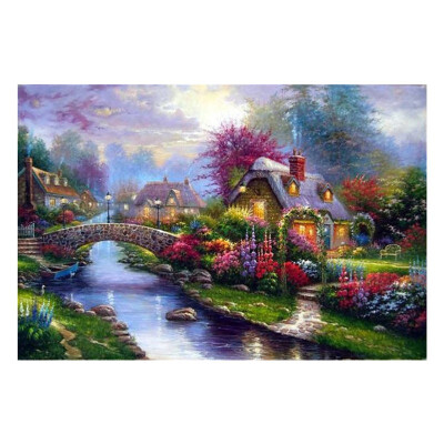 

DIY Diamond Painting Villa Cabin Round Diamond Embroidered Cross Stitch Crystal Diamond Painting 3040