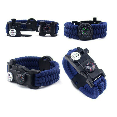 

Military Paracord Survival Sport Swimming Wrist Watch Tactical Bracelet Outdoor