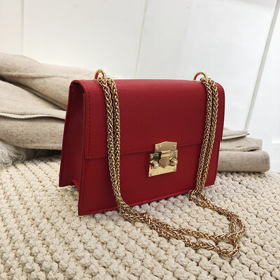 

Advanced sense bag foreign air female bag 2019 new wave Korean version of the wild simple fashion chic chain Messenger bag