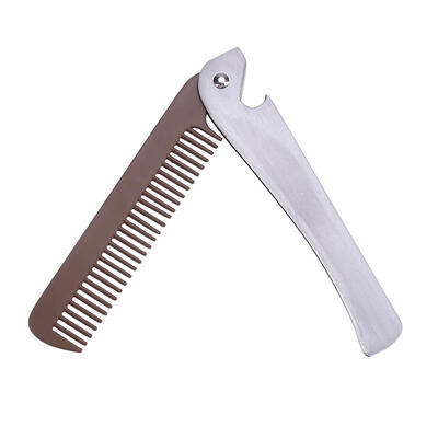 

Stainless Steel Men Beard Comb Portable Folding Bottle Opener for Home Tool