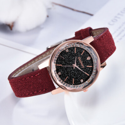 

RM Fashion Simple Without Numeral Scale Scrub Dial Dial Quartz Female Watch