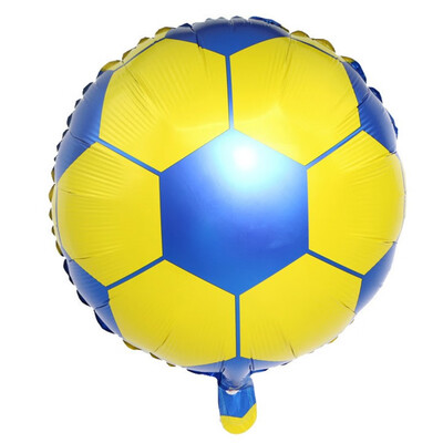 

FUNNYBUNNY 18 Inch Football Aluminum Foil Balloon Soccer Metallic Mylar Balloons