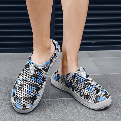 

Rose Casual Mens Camouflage Flats Platform Flip Flops Antiskid Slippers Beach Shoes