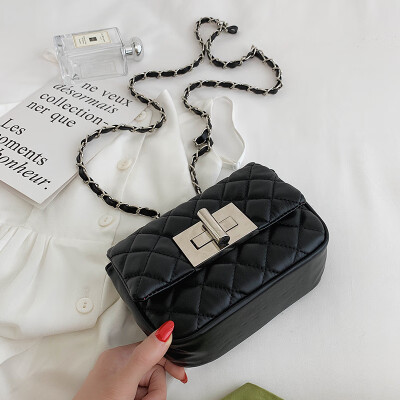 

Small fragrance rhombic chain summer new bag handbag 2019 new wild fashion single shoulder slung small square bag