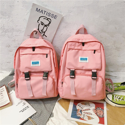 

Womens backpack in Korean version of the ancient schoolbag style female high school students shoulder bag female campus fashion b