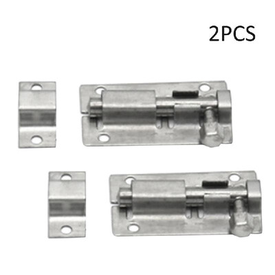 

2Pcs 15 Inch Stainless Steel Slide Latch Lock Barrel Bolt Door Latch Sliding Lock
