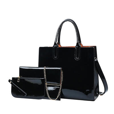 

3pcsset Patent Leather Women Handbag Shoulder Bags Crossbody Bag Clutch