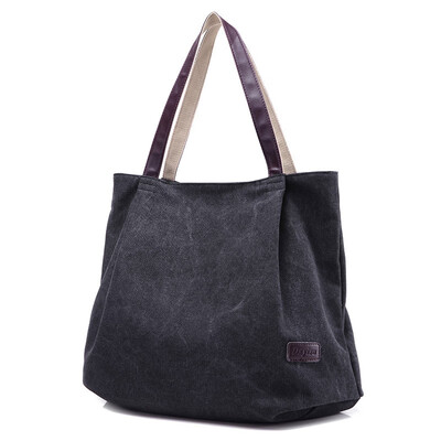 

2017 Hot Sale Womens Handbag New Women Handbag Fashion Design Canvas Women Bag Ladies Tote Bag Solid Shoulder Bag Travel Bag