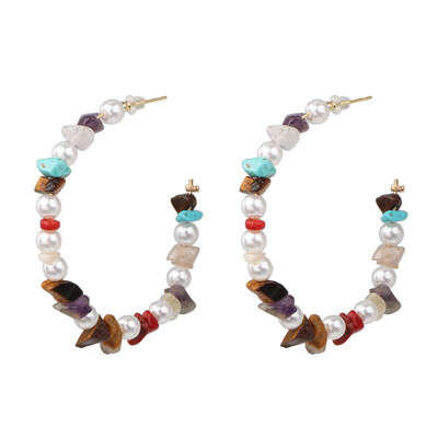 

2019 za Natural Stone Beads Drop Earrings For Women Vintage Crystal Bird Pendant Dangle Earrings Statement Jewelry