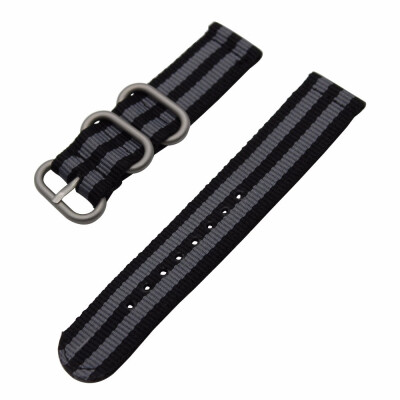 

Gobestart 22MM Military Nylon Wrist Band Strap For Watch Stainless Steel Buckle