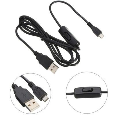 

Raspberry 15m Micro USB Power Supply Charging Cable with ONOFF Switch