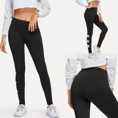 

Tailored Ladies Star Printing Aerobic Slim Sports Running Yoga Pants
