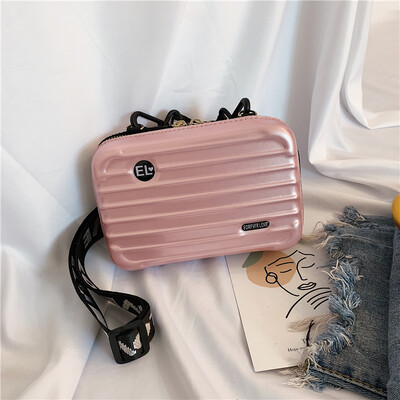 

Chic girl shoulder bag texture foreign women handbag 2019 new wave Korean fashion wide shoulder strap diagonal small square bag