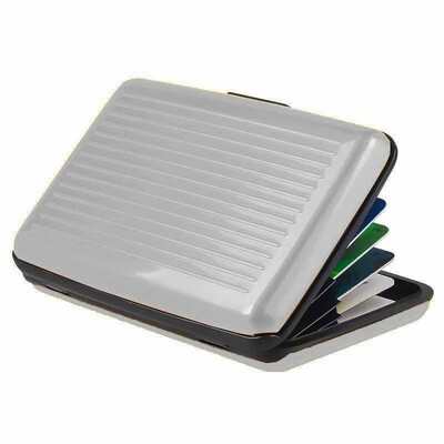 

Waterproof Antimagnetic Business ID Credit Card Metal Pocket Mini Case Waterproof Aluminum Cards Holder Pocket Wallet Holder