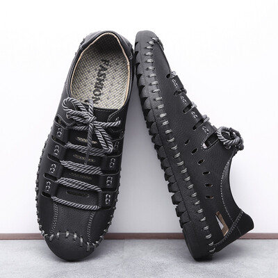 

Mens shoes summer 2019 new sandals fashion trend casual shoes mens new breathable hole shoes large size beach shoes men