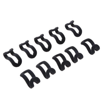 

10pcs Mini Flocking Hanging Hook Non Slip Clothing Hanger Hook