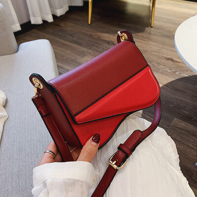 

Bag female new Korean version of the tide fashion hit color small square bag handbag shoulder diagonal cross bag factory