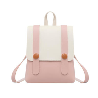 

Women Small Backpack Preppy Leather Handbag Travel School Shoulder Bags