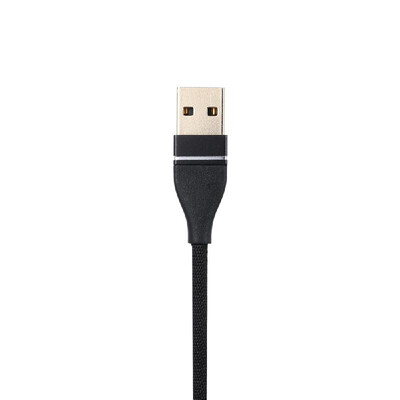 

3 in 1 Charging Cable with Micro USBType-cLighting for iPhone Xiaomi Huawei Samsung Gauze Braided 12MBlack