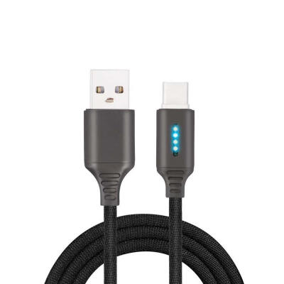 

Portable Micro USB Cable Type-C Automatic Power Off Fast Charging Line For Mobile Phones-1m