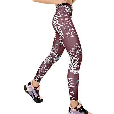 

Tailored Needle Six Line Digital Print Yoga Thread Pants&Hips High Waist Thread Pants