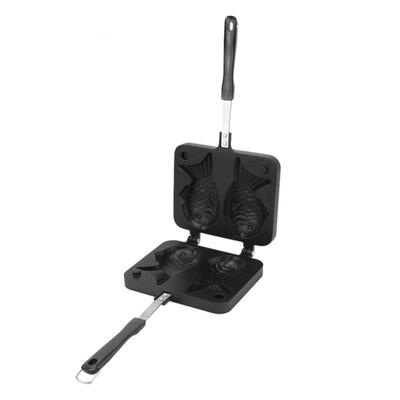 

Greensen Non-Stick Bakeware Waffle Cake Maker Pan With 2 Sided Fish Shape Aluminium Alloy Mold