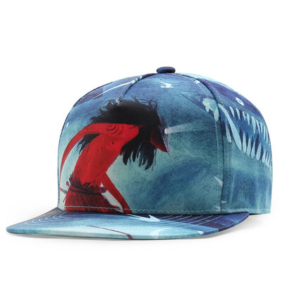 

NUZADA 3D Printing Caps Men Women Couple Hip Hop Cap Spring Summer Autumn High Quality Cotton Material Punk