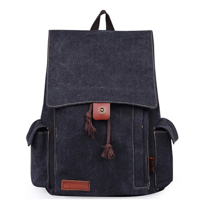 

Han shoulder bag college wind backpack female middle school student bag travel leisure canvas shoulder bag male