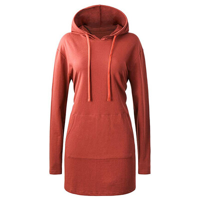 

Starmoon Women Long Sleeve Solid Casual Hooded Sweatshirt Pullover Top Blouse