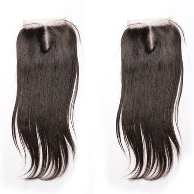 

Dolago 5x5 Brazilian Straight Lace Closure 130 Density 100 Human Hair Closure Free Middle Three Part Swiss Lace Closure with Bab