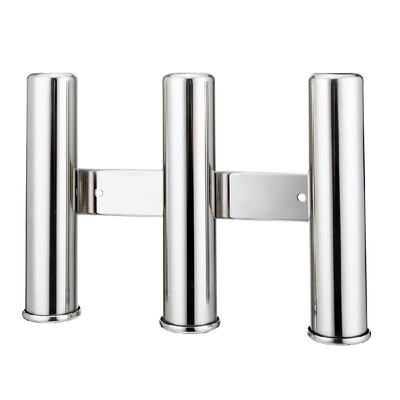 

Fishing Rod Holder for Marine Boat Rail Mount 3 Rod Holders Stainless Steel Rail Mount Clamp