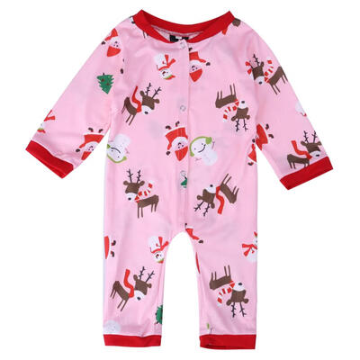 

Family Christmas Pajamas Digital Print Family Matching Baby Jumpsuit