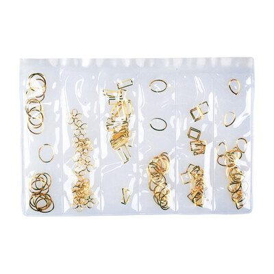 

Toponeto Nail Ornaments New Nail Stickers Nail Art DIY Decoration Metal Nail Stickers