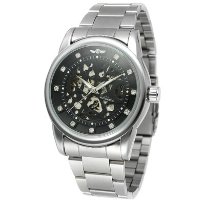 

T-Winner genuine hollow mens mechanical watch mens watch mens mechanical watch steel belt table