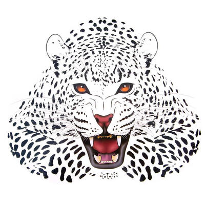 

Leopard Head DIY Heat Iron-on Transfer Stickers Appliqued Suitcase Decals